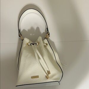 ALDO White Textured Shoulder Bag
